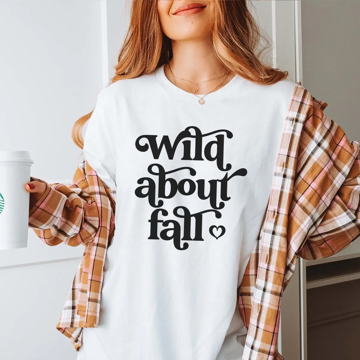 Wild About Fall Heart Wholesale Bella Graphic Tee - Fast Shipping