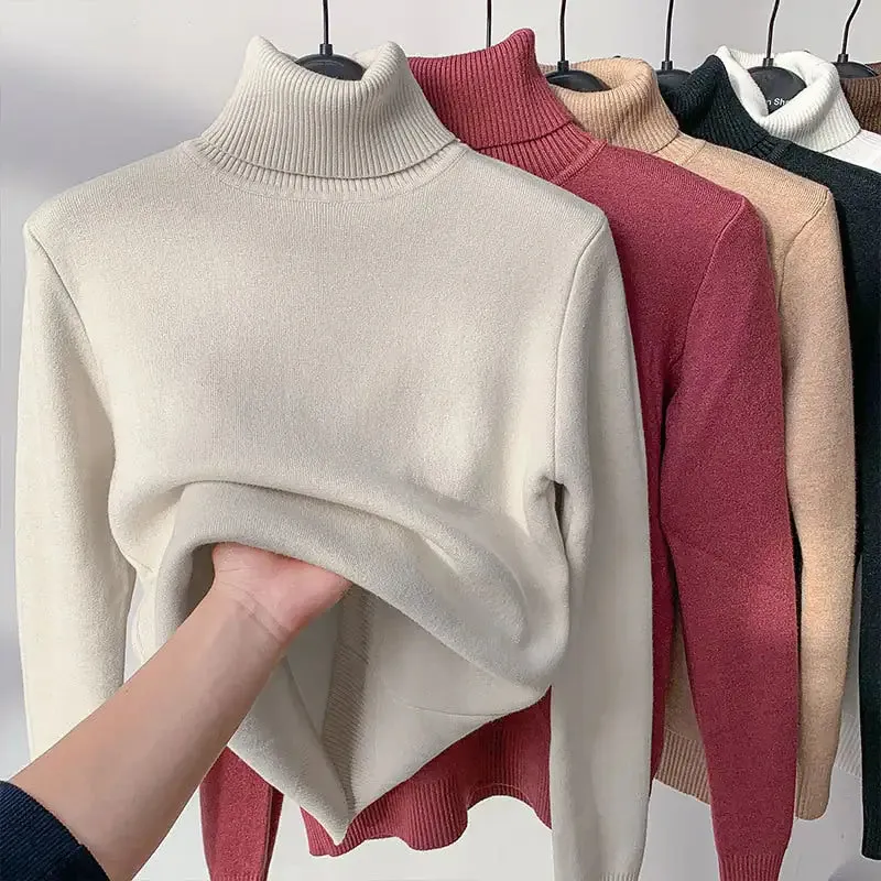 Women Turtleneck Autumn Winter Sweater