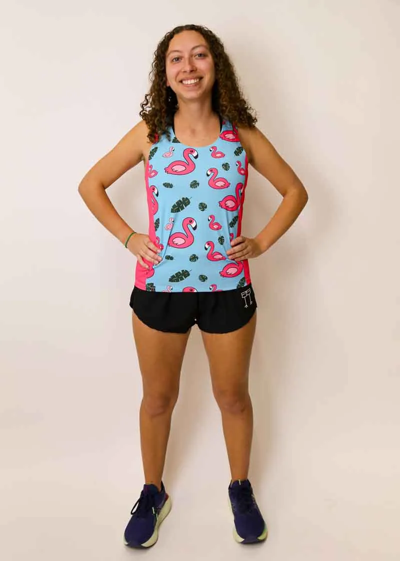 Women's Blue Flamingo SP Performance Singlet