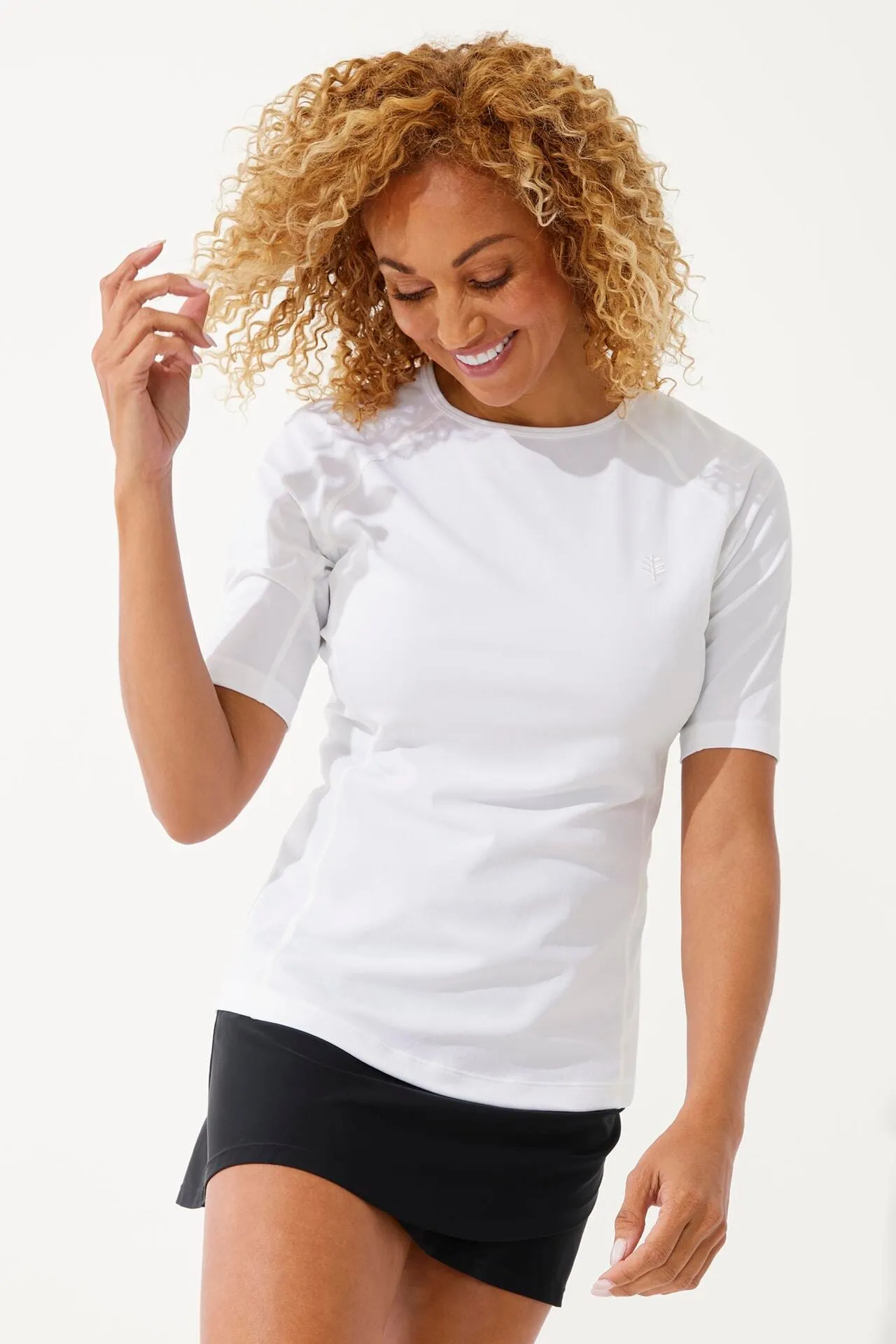 Women's Hightide Short Sleeve Swim Shirt | White